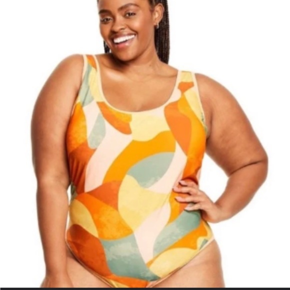 Fe Noel Multicolor Abstract One-Piece Swimsuit - Picture 2 of 2